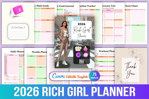 2026 Rich Girl Planner: Your Ultimate Lifestyle and Productivity Tool