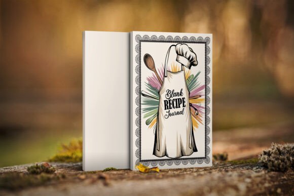 Blank Recipe Journal Cover Design