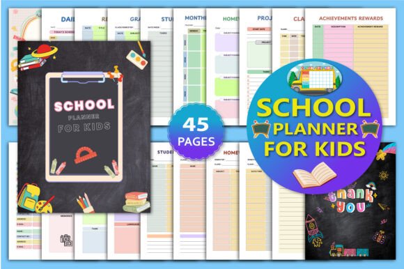 School Planner for Kids: A Practical Tool for Organized Learning and Growth