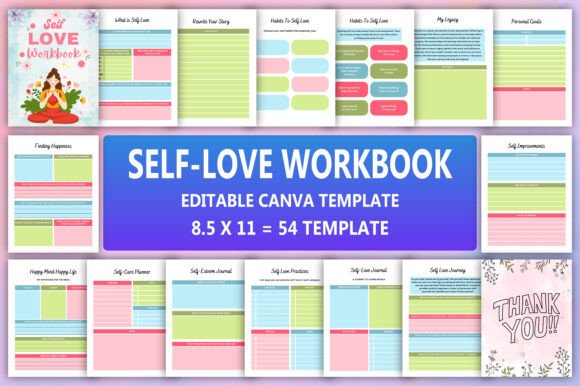 🌸 Self-Love Workbook Planner: A Strategic Tool for Holistic Growth and Well-Being