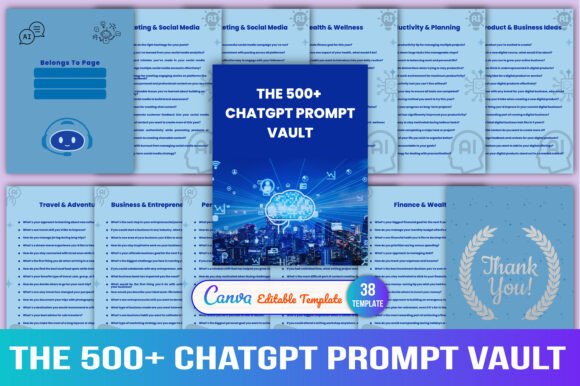 🧠 The 500 ChatGPT Prompt Vault: A Game-Changer for Modern Productivity