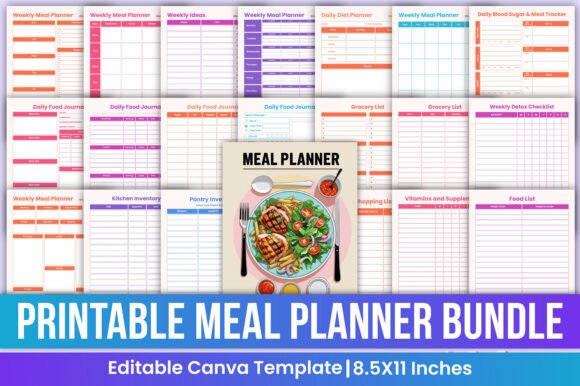 The Ultimate Guide to the Printable Meal Planner Bundle Canva KDP: A Game-Changer for Health and Productivity