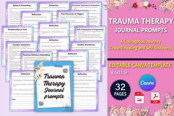 🌿 Trauma Therapy Journal Prompts: A Path to Emotional Healing and Self-Discovery
